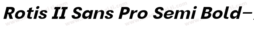 Rotis II Sans Pro Semi Bold字体转换